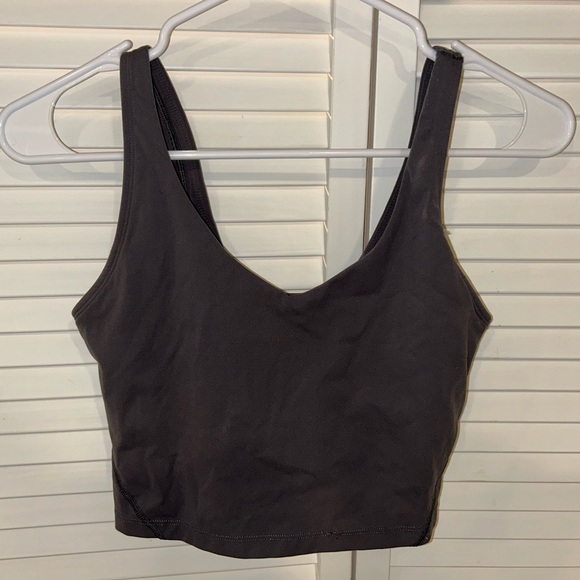 Athletic Gray Crop Top - Picture 1 of 2